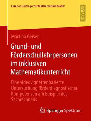 cover image of Grund- und Förderschullehrpersonen im inklusiven Mathematikunterricht